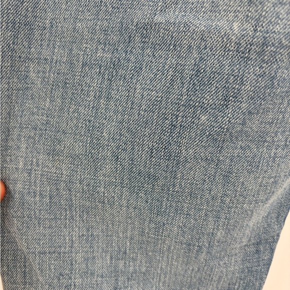 GRLFRND Revolve Kiara Tripped Up Ankle distress knee Cut blue Jeans size 28 - Picture 13 of 16